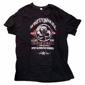 Whitesnake Triple X-Rated Vintage Tour T Shirt m 80s David Coverdale Rare